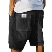 Herre Shorts Med Elastisk Linning, Urban Fløjlslook Og Praktisk Baglomme 4