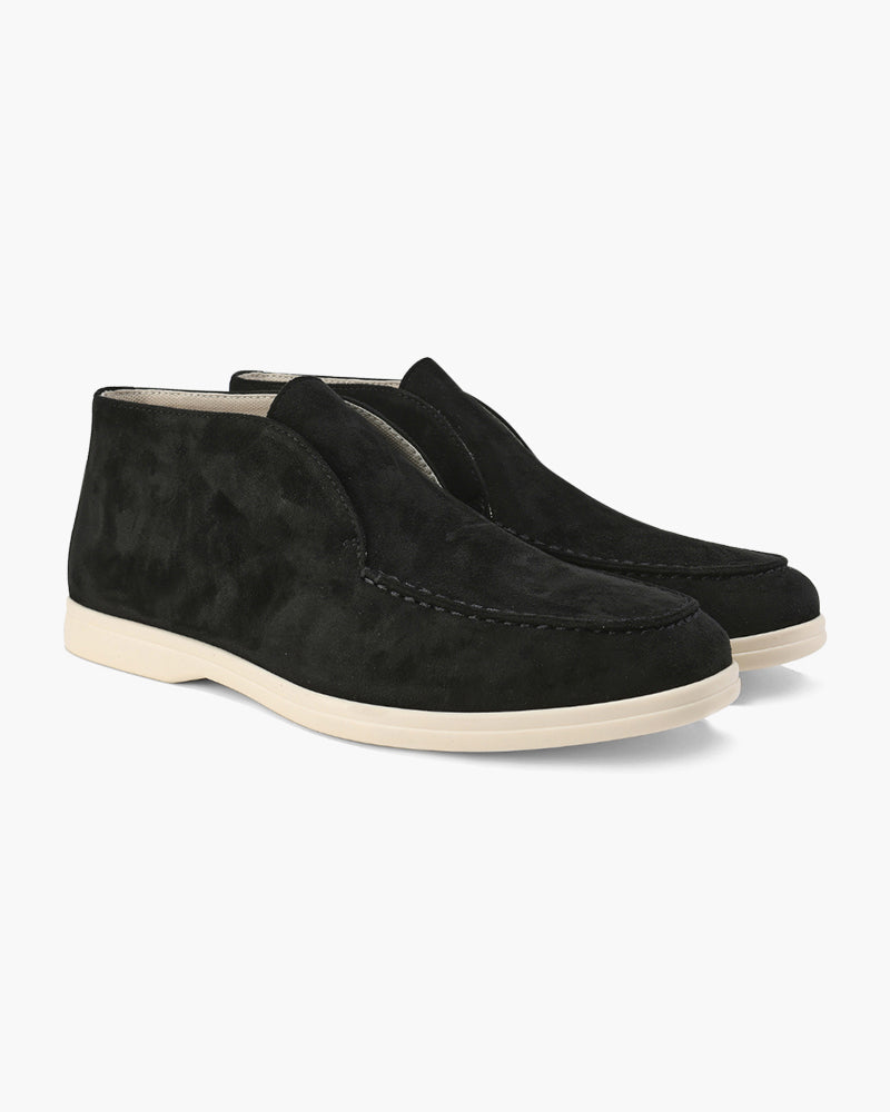 Herre Suede Loafers Komfortabel Læderindsats 1