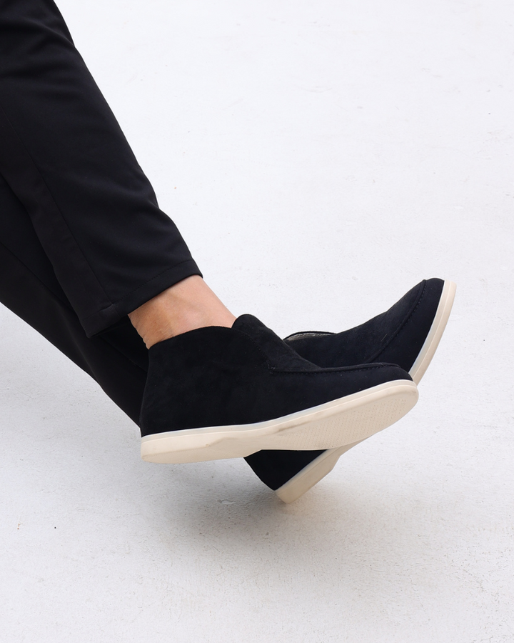 Herre Suede Loafers Komfortabel Læderindsats 2