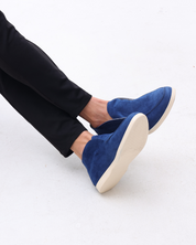 Herre Suede Loafers Komfortabel Læderindsats 6