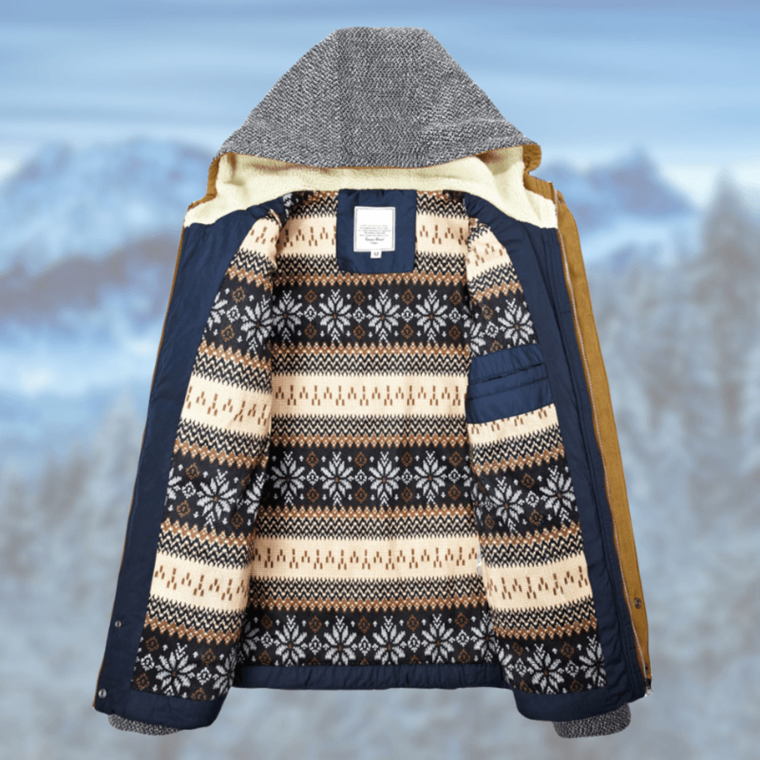 Herre Vinterjakke Elegant Komfort Polyester 3