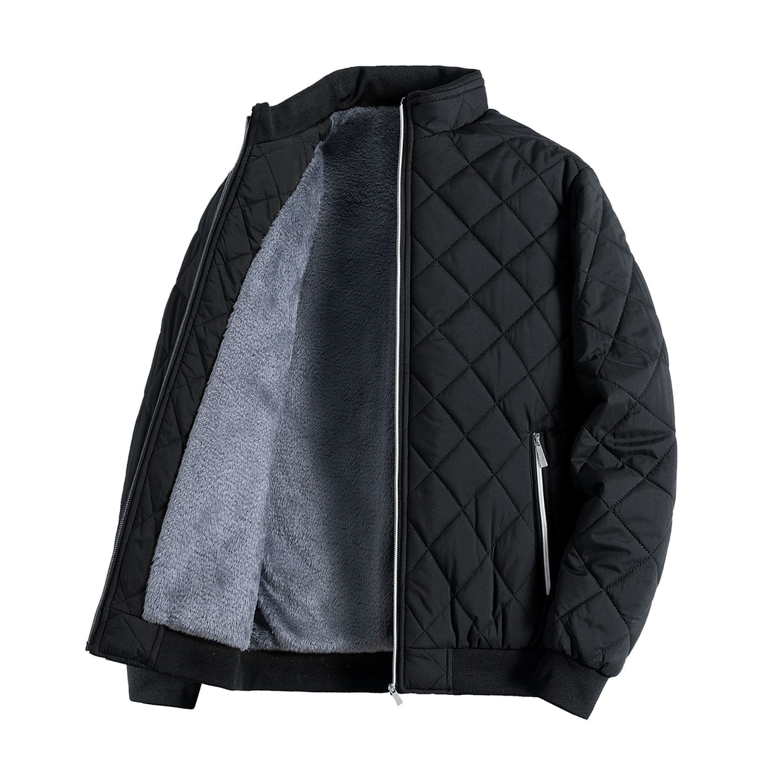 Herre fleece quiltet jakke | Casual 0