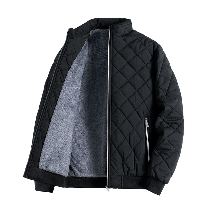 Herre fleece quiltet jakke | Casual 0