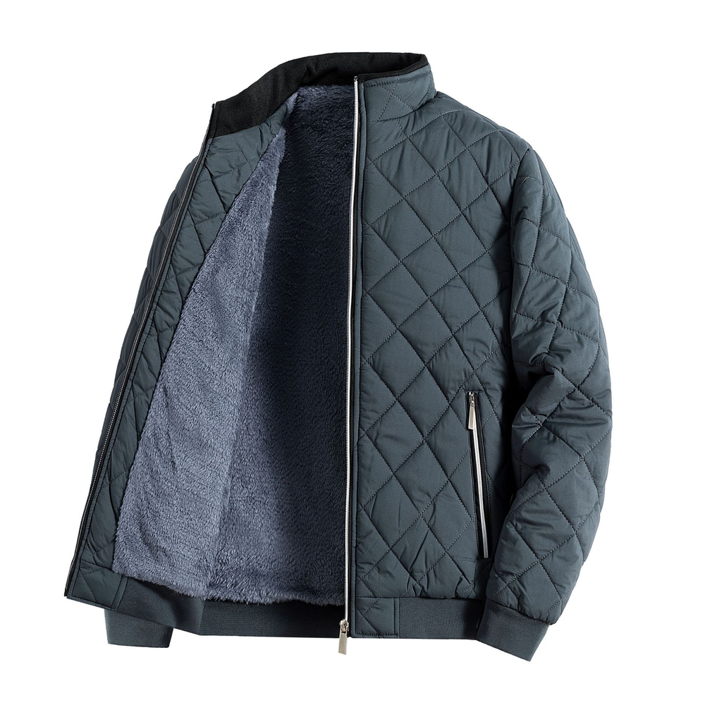 Herre fleece quiltet jakke | Casual 1