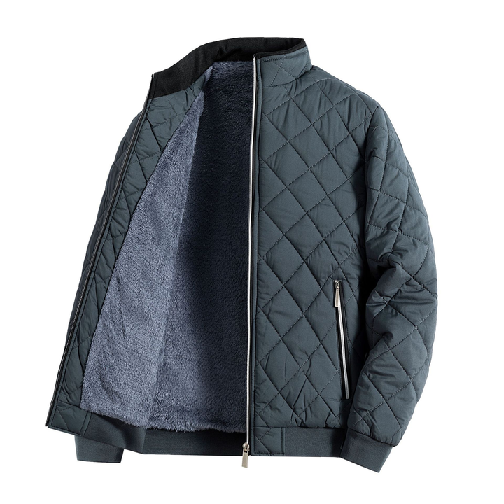 Herre fleece quiltet jakke | Casual 1