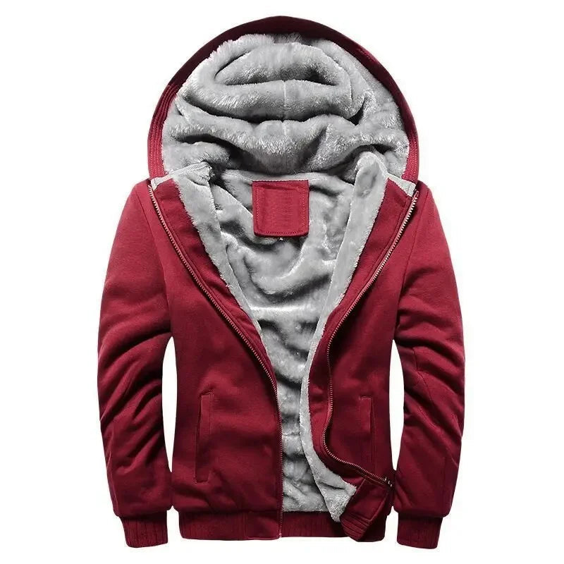 Herre fleece quiltet jakke | Med hætte 10