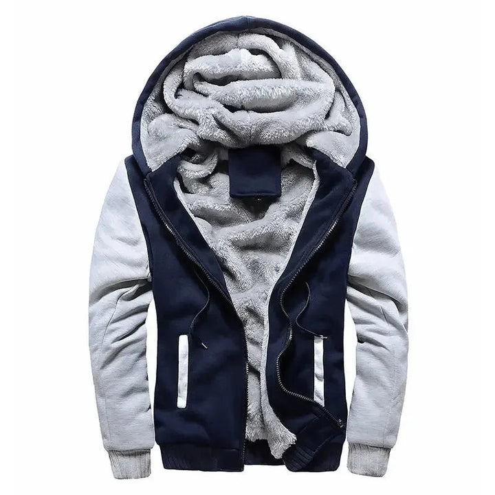 Herre fleece quiltet jakke | Med hætte 7