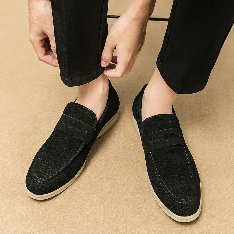 Herre vintage loafers Komfortable slip-on premium materiale 4