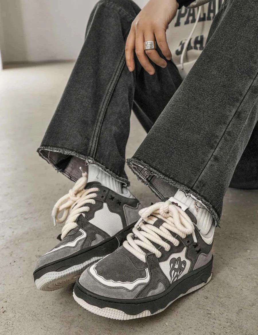 Herre vintage skatesko med behagelig slidstærk gummisål 1