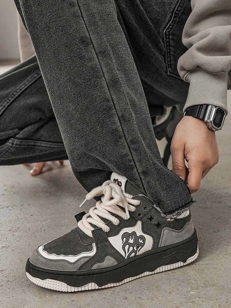 Herre vintage skatesko med behagelig slidstærk gummisål 2