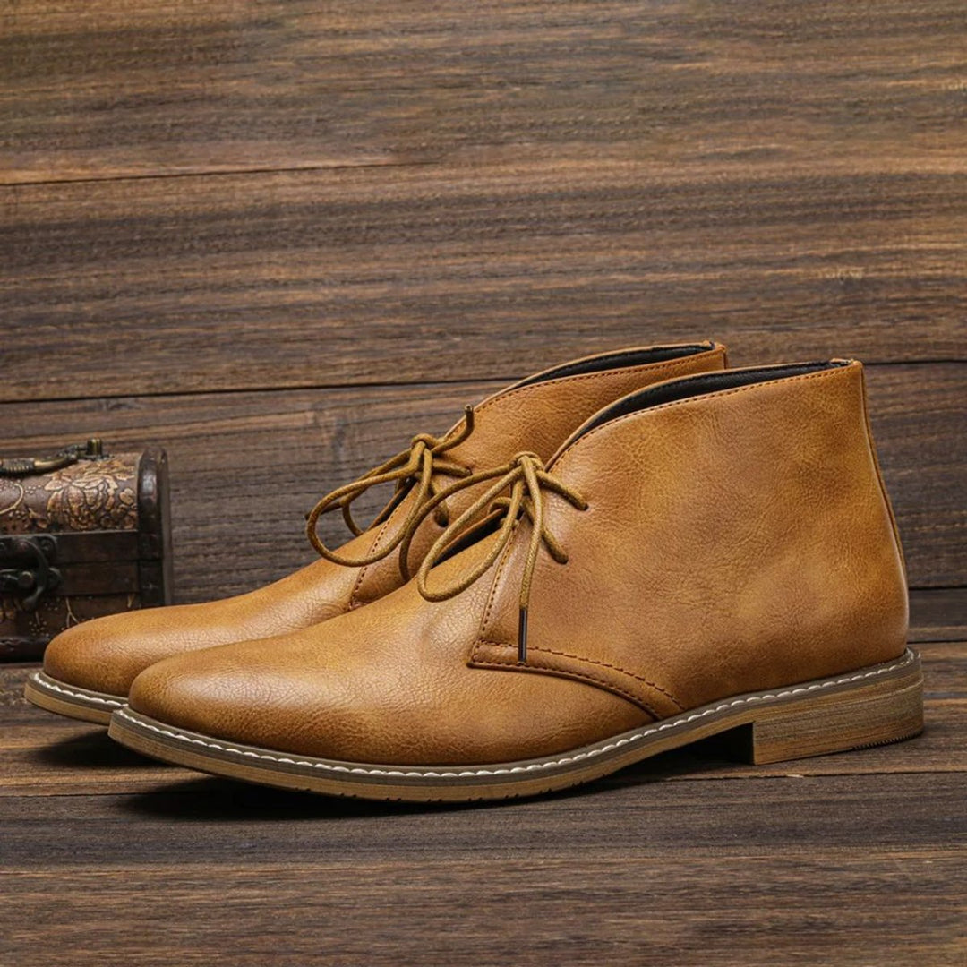 Herren Chukka Boots mit Orthopädischer Arch Support Schnürung Klassisch 0