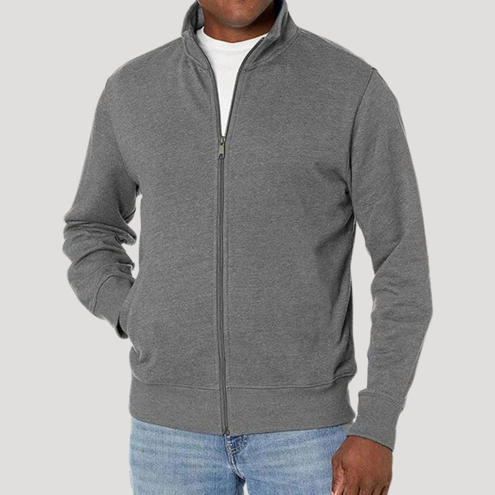 Herren Frühlingsjacke mit Reißverschluss Leichte Freizeitjacke für Alltag und Outdoor 0