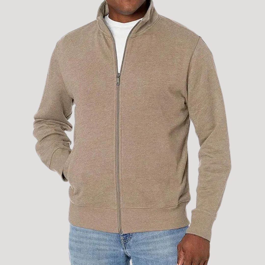 Herren Frühlingsjacke mit Reißverschluss Leichte Freizeitjacke für Alltag und Outdoor 3