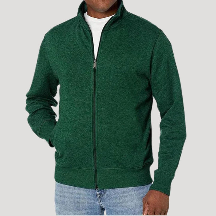 Herren Frühlingsjacke mit Reißverschluss Leichte Freizeitjacke für Alltag und Outdoor 4