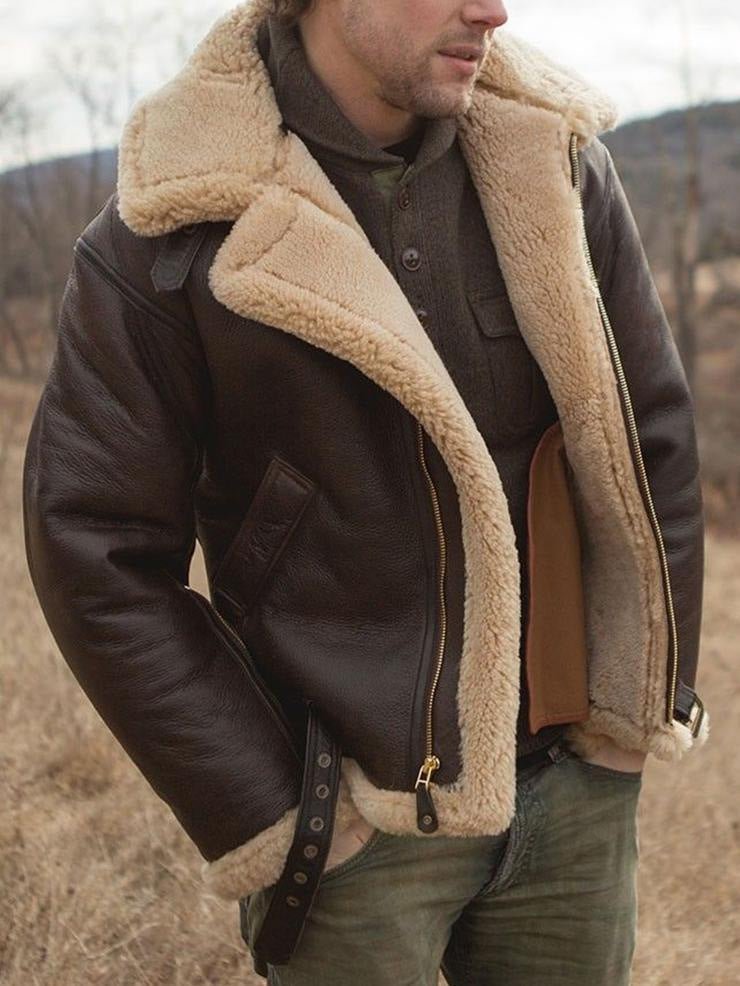 Herren Klassische Fliegerjacke mit Reißverschluss – Zeitloser Aviator-Stil für Freizeit und Alltag 1