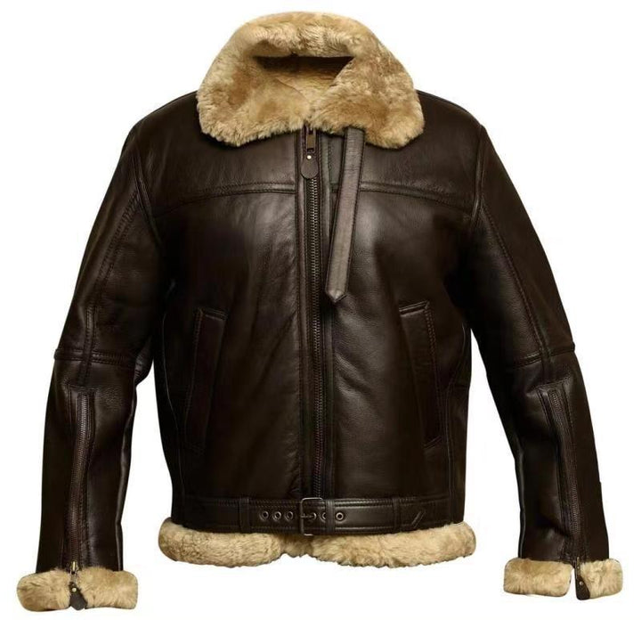 Herren Klassische Fliegerjacke mit Reißverschluss – Zeitloser Aviator-Stil für Freizeit und Alltag 5