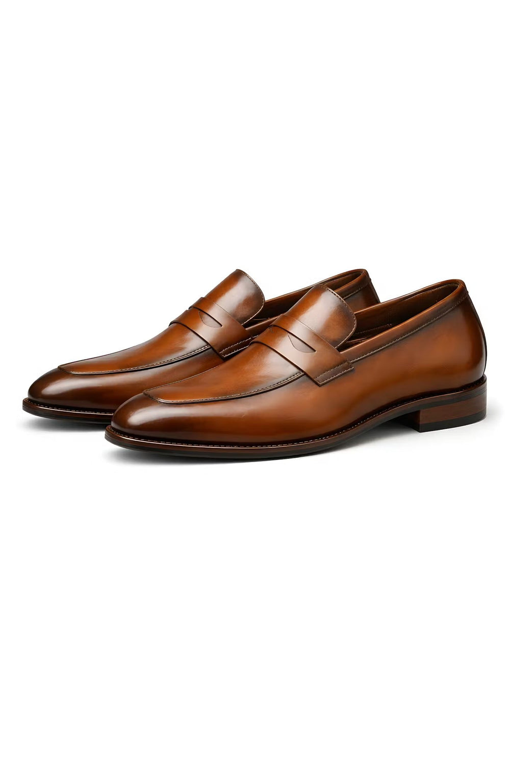 Herren Klassische Penny-Loafer Orthopedic Slip-On Lackschuhe mit Arch Support 1
