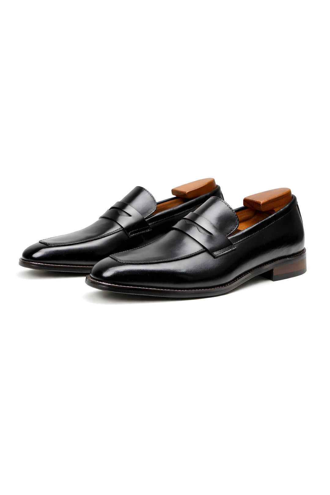 Herren Klassische Penny-Loafer Orthopedic Slip-On Lackschuhe mit Arch Support 8