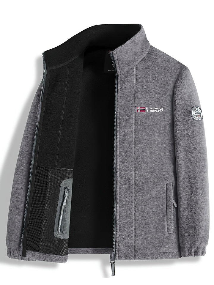 Herren Outdoor Jacke mit Reißverschluss Warme Funktionsjacke für kalte Tage 8