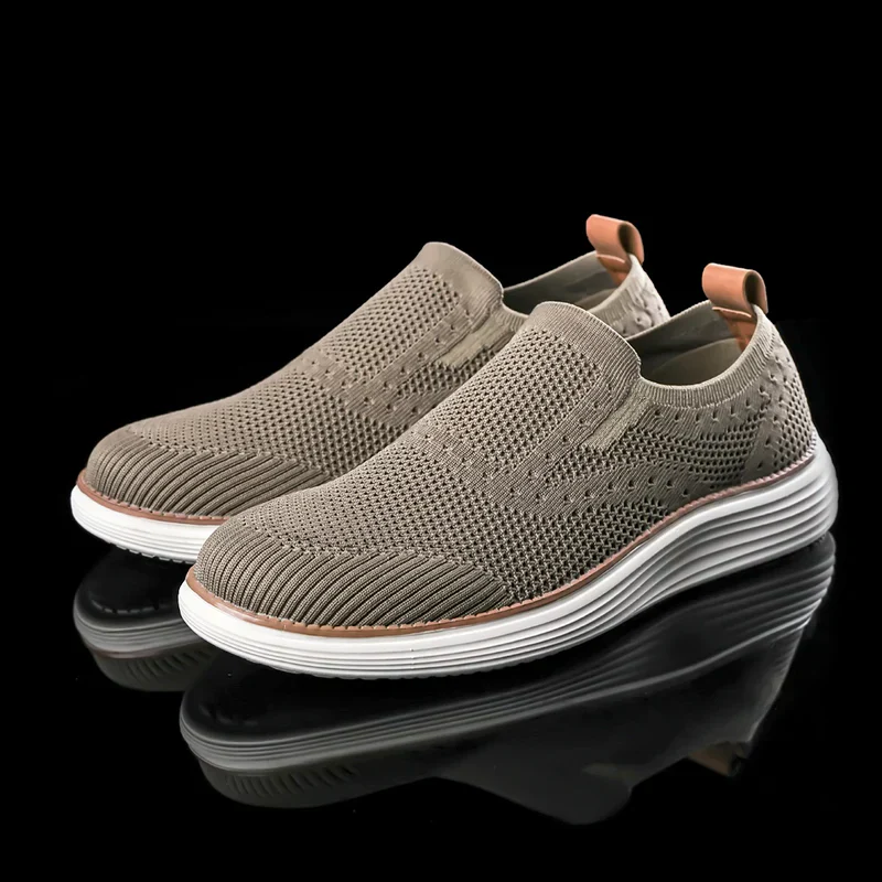 Herren Schuhe Slip-On Mit Orthopädischem Arch Support – Atmungsaktives Mesh Für Alltag Und Spaziergänge 0