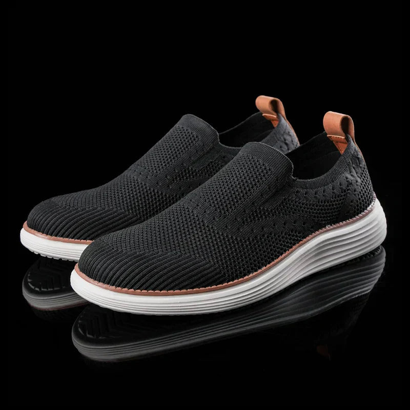 Herren Schuhe Slip-On Mit Orthopädischem Arch Support – Atmungsaktives Mesh Für Alltag Und Spaziergänge 1