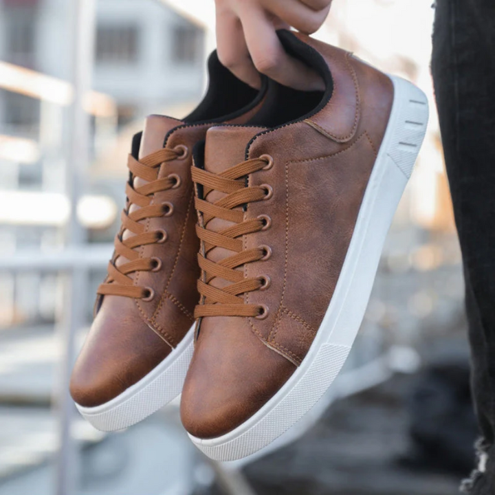 Herren Sneaker mit Arch Support - Orthopädische Freizeit-Schuhe für Alltag und Gehen, Schnürung, Bequem und Stylisch 4