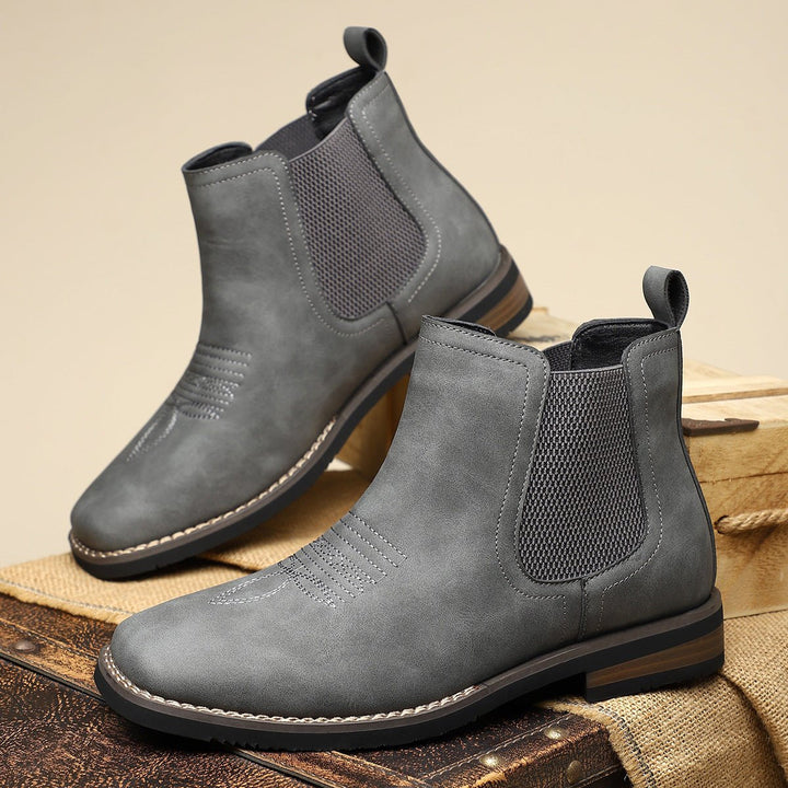 Herren Stiefeletten Chelsea Boots Orthopädisch mit Arch Support Slip-on Braun 6
