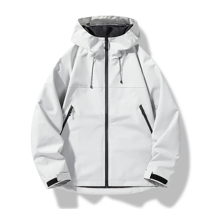 Herren Wasserdichte Winddichte Kapuzenjacke Outdoor Shelljacke Sportlich 0