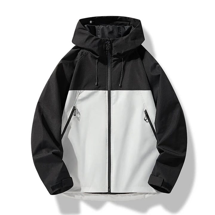 Herren Wasserdichte Winddichte Kapuzenjacke Outdoor Shelljacke Sportlich 3