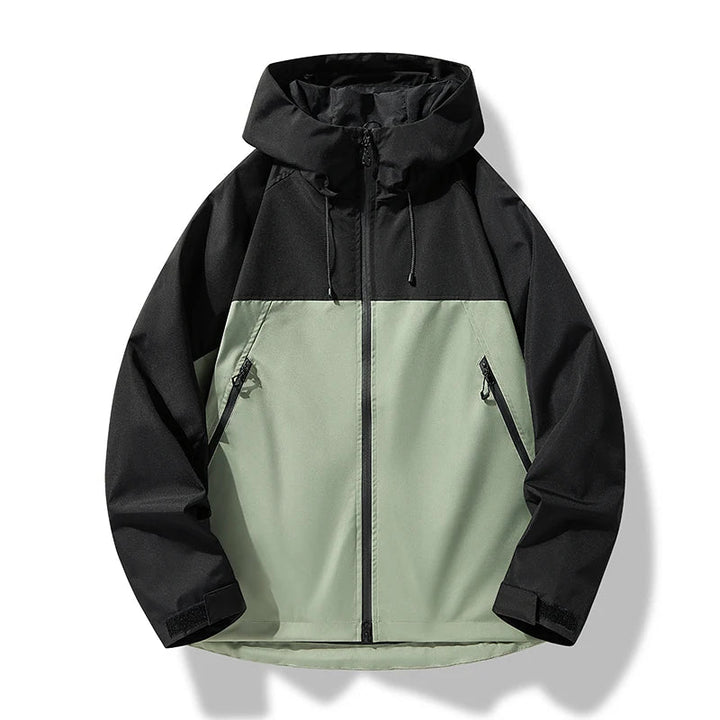 Herren Wasserdichte Winddichte Kapuzenjacke Outdoor Shelljacke Sportlich 4