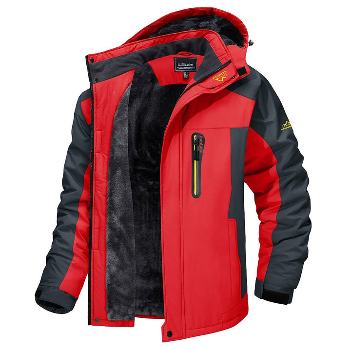 Herren Winterjacke Kältefest mit Reißverschluss Wärmende Outdoorjacke für kalte Tage 1