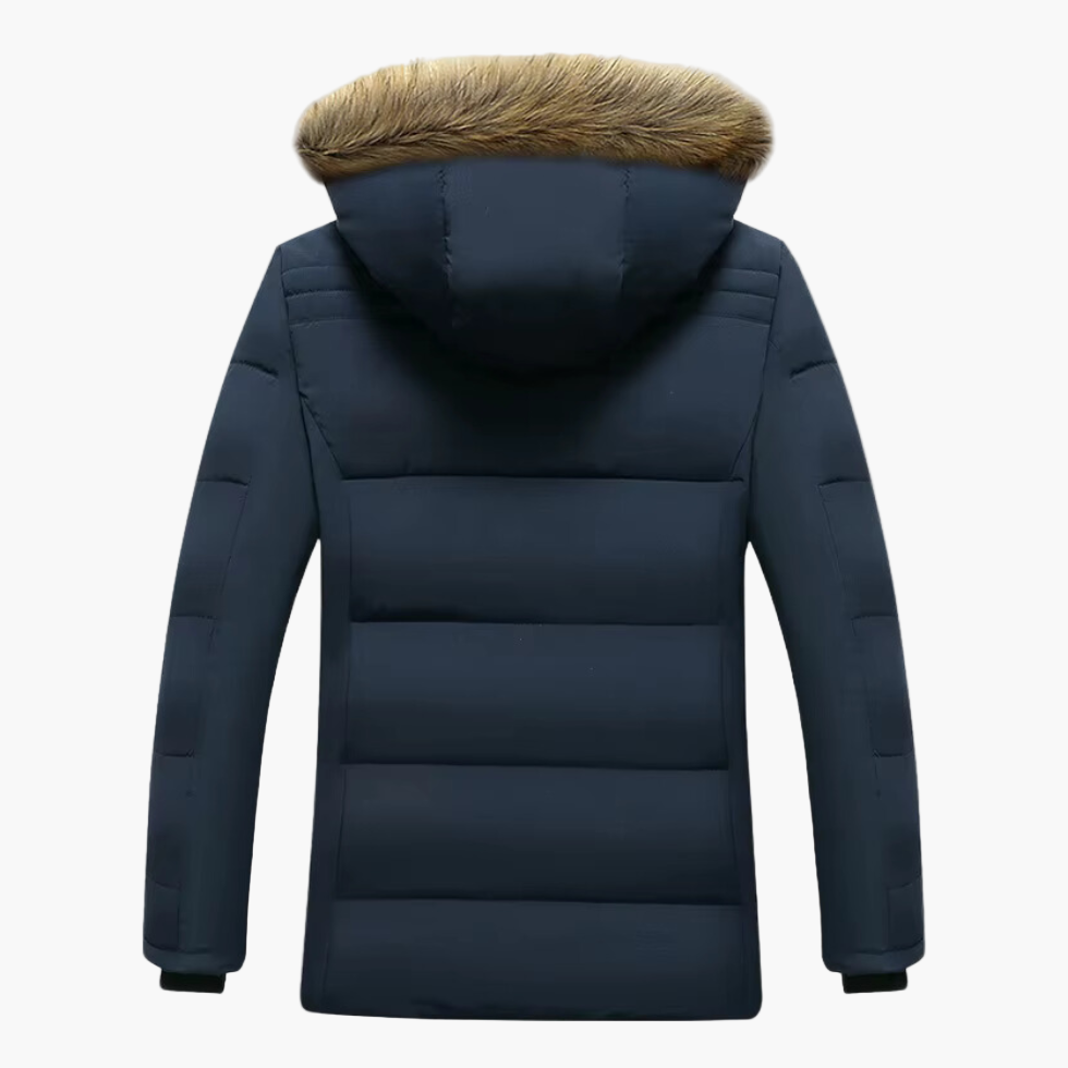 Herren Winterjacke mit Kapuze und warmem Innenfutter für kalte Tage 2