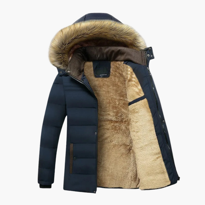 Herren Winterjacke mit Kapuze und warmem Innenfutter für kalte Tage 6