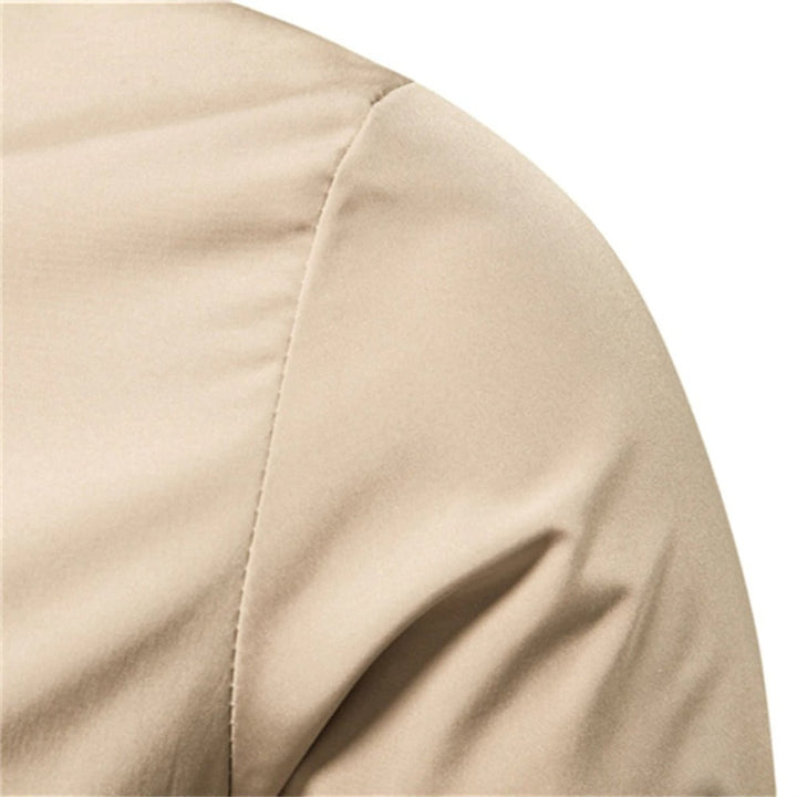 Herrenjacke Bomber Unifarben Mit Kontrast Rippbündchen - Bequeme Jacke Herren Für Alltag Und Freizeit 6