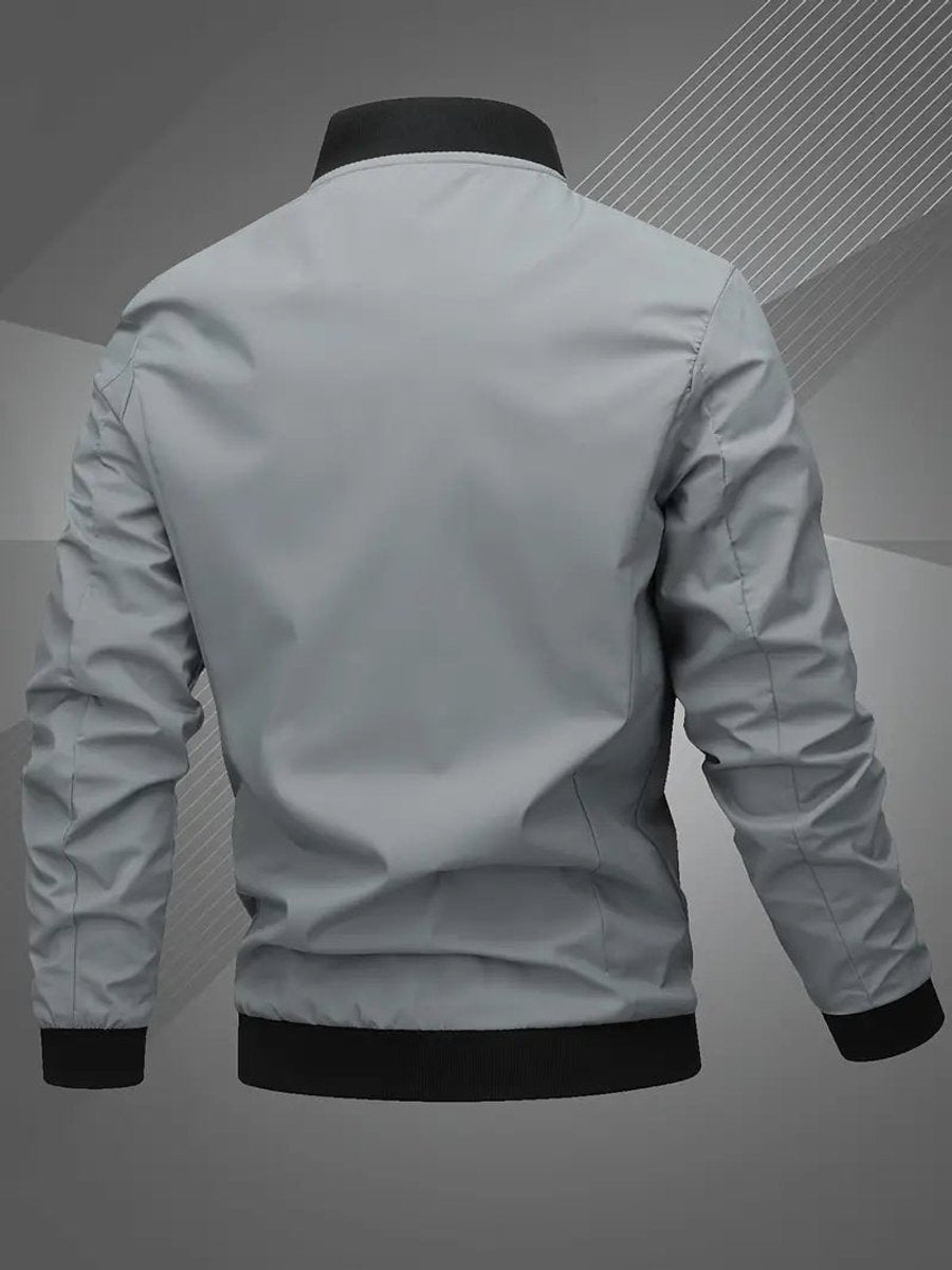 Herrenjacke Bomberjacke Regular Fit mit Baseballkragen – Lässige Collegejacke für Freizeit und Sport 0