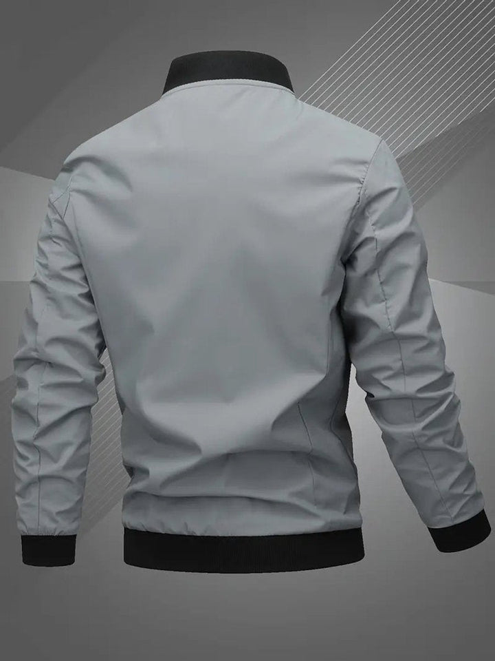 Herrenjacke Bomberjacke Regular Fit mit Baseballkragen – Lässige Collegejacke für Freizeit und Sport 0