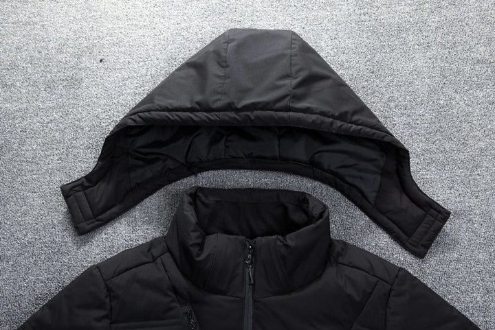 Herrenjacke Gefüttert Mit Abnehmbarer Kapuze – Praktische Jacke Herren Für Kaltes Wetter, Modern Und Funktional 2