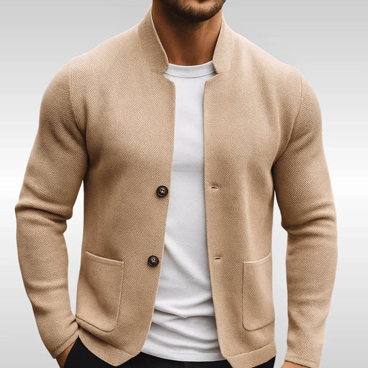 Herrenjacke Stehkragen Gesteppte Slim Fit Zweiknopfverschluss Modern für Büro und Freizeit 3