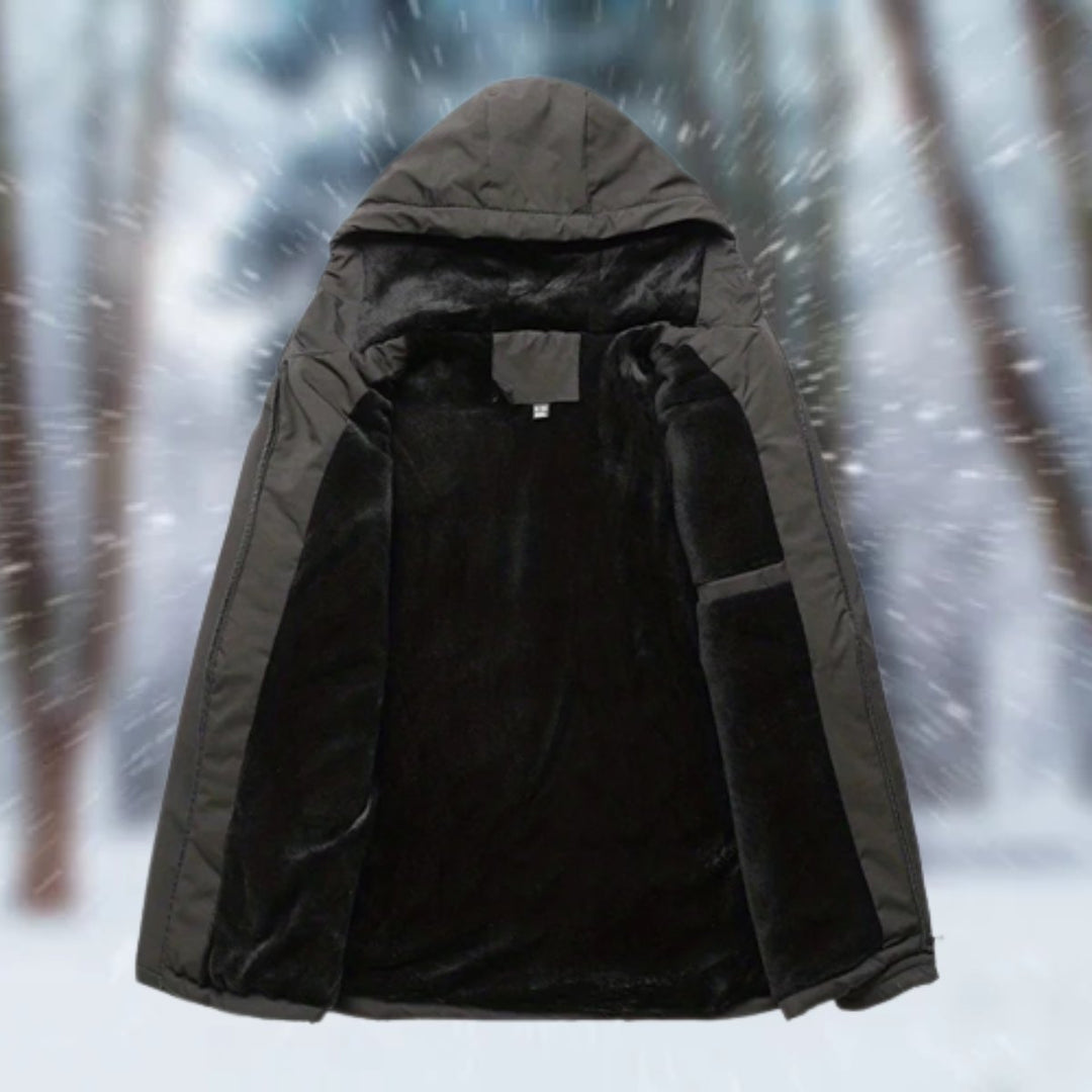 Herrenjacke Wasserdicht Gefüttert Mit Kapuze Sportlich Modern Für Kalte Tage 2