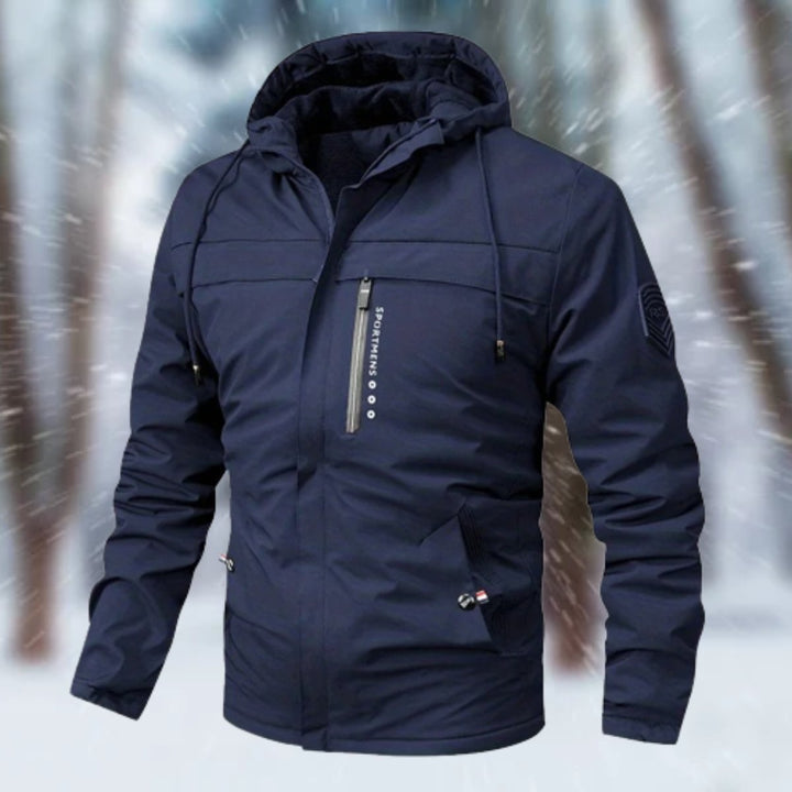 Herrenjacke Wasserdicht Gefüttert Mit Kapuze Sportlich Modern Für Kalte Tage 3