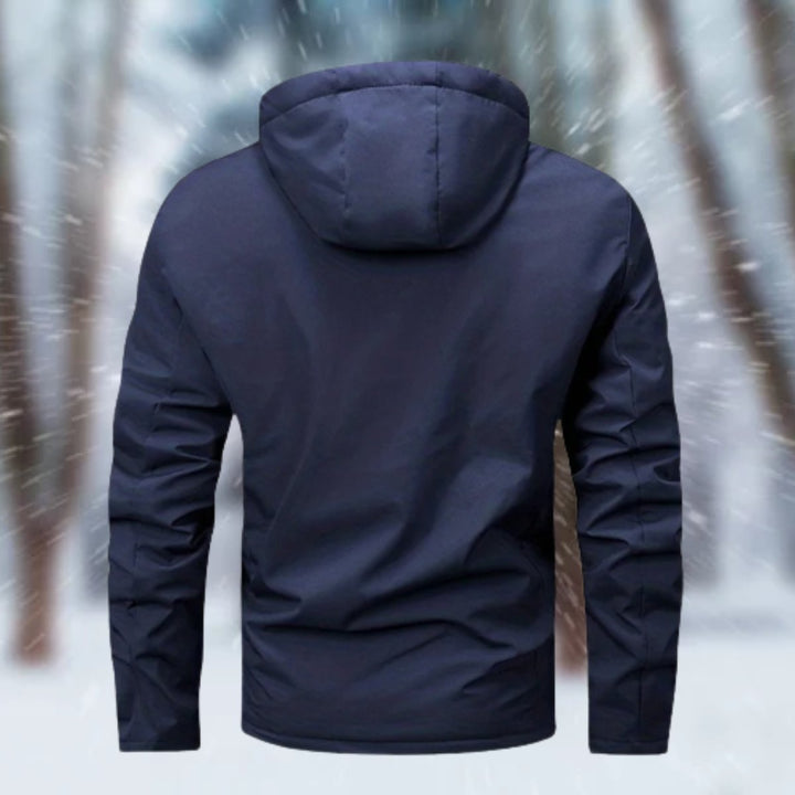 Herrenjacke Wasserdicht Gefüttert Mit Kapuze Sportlich Modern Für Kalte Tage 4