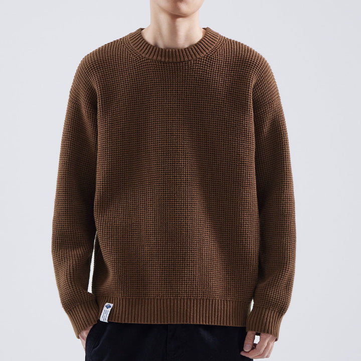 Herrenpullover Gant Pullover Herren Strukturierter Rundhals Modernes Design für Winter 2