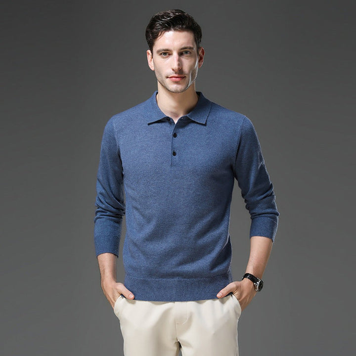Herrenpullover Langarm Polo Strickpullover für Business und Freizeit – Eleganter Komfort mit taillierter Passform 8