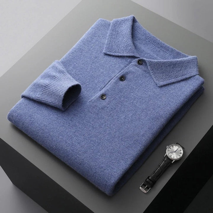 Herrenpullover Langarm Polo Strickpullover für Business und Freizeit – Eleganter Komfort mit taillierter Passform 9
