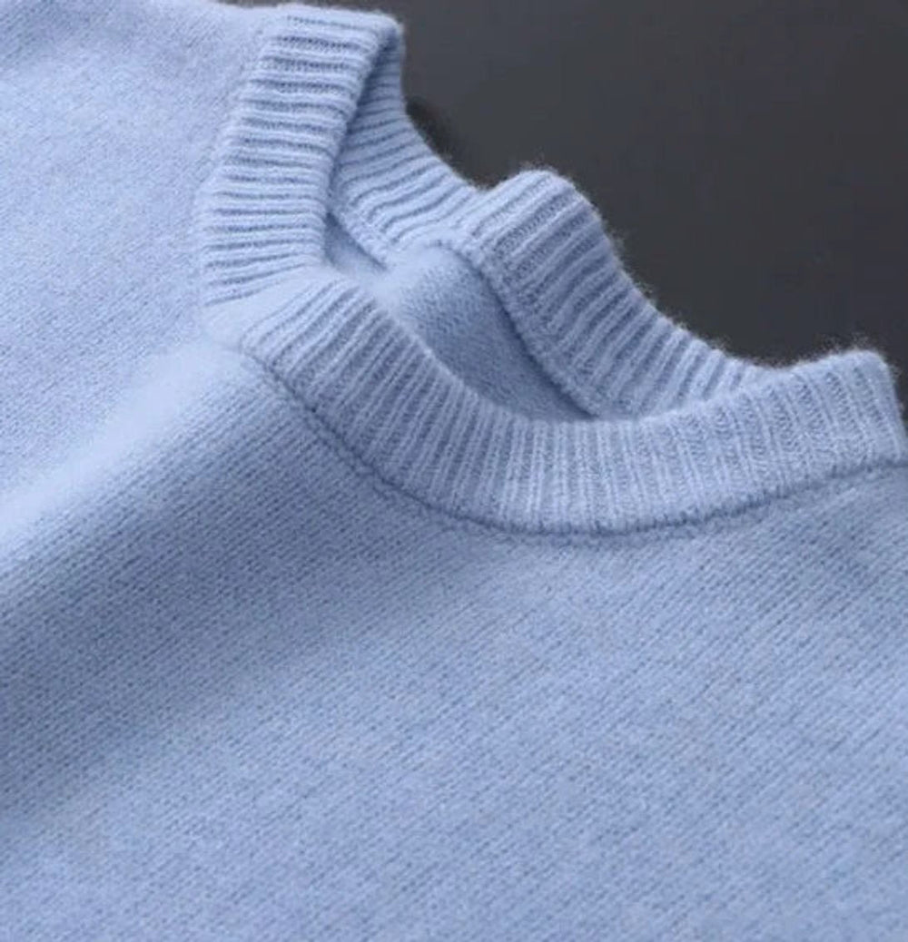 Herrenpullover Rundhals Weicher Strickpullover Komfortabel Elegant für Alltag und besondere Anlässe 1