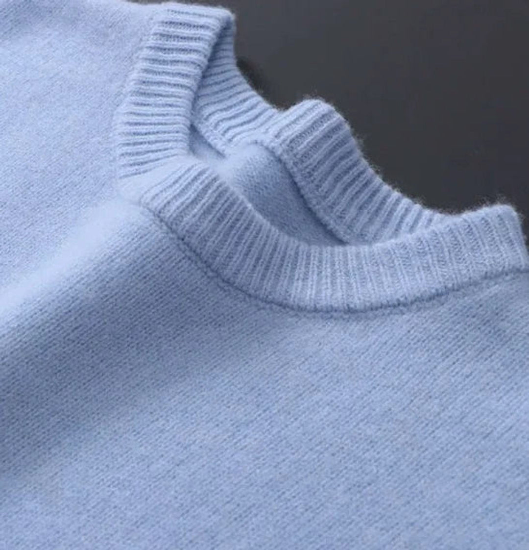 Herrenpullover Rundhals Weicher Strickpullover Komfortabel Elegant für Alltag und besondere Anlässe 1