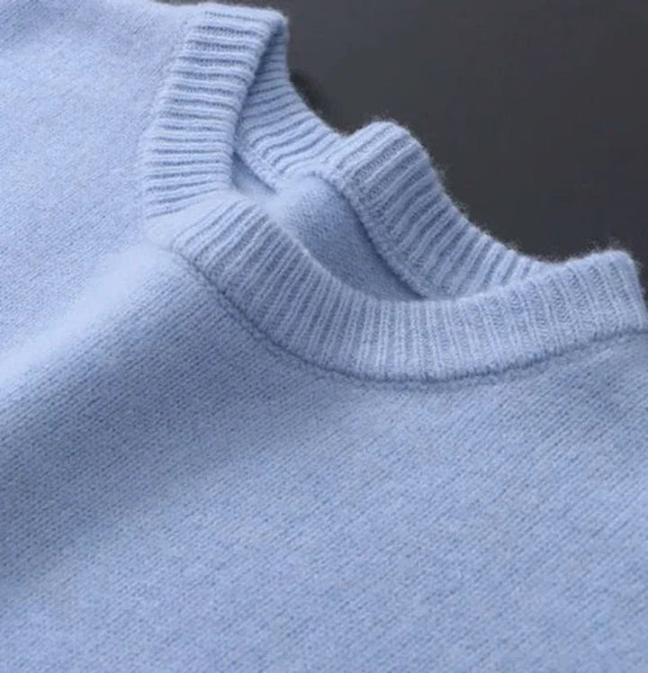 Herrenpullover Rundhals Weicher Strickpullover Komfortabel Elegant für Alltag und besondere Anlässe 1