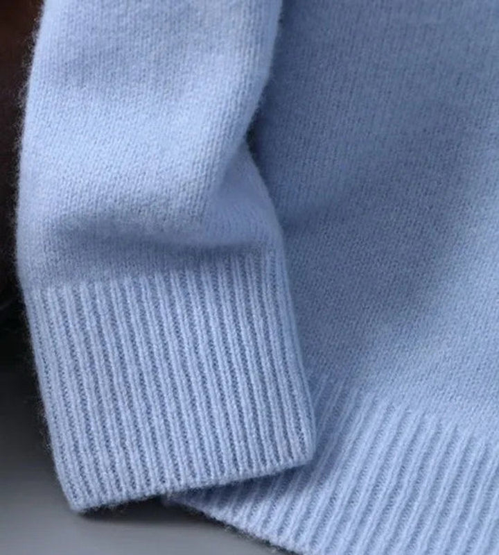 Herrenpullover Rundhals Weicher Strickpullover Komfortabel Elegant für Alltag und besondere Anlässe 2