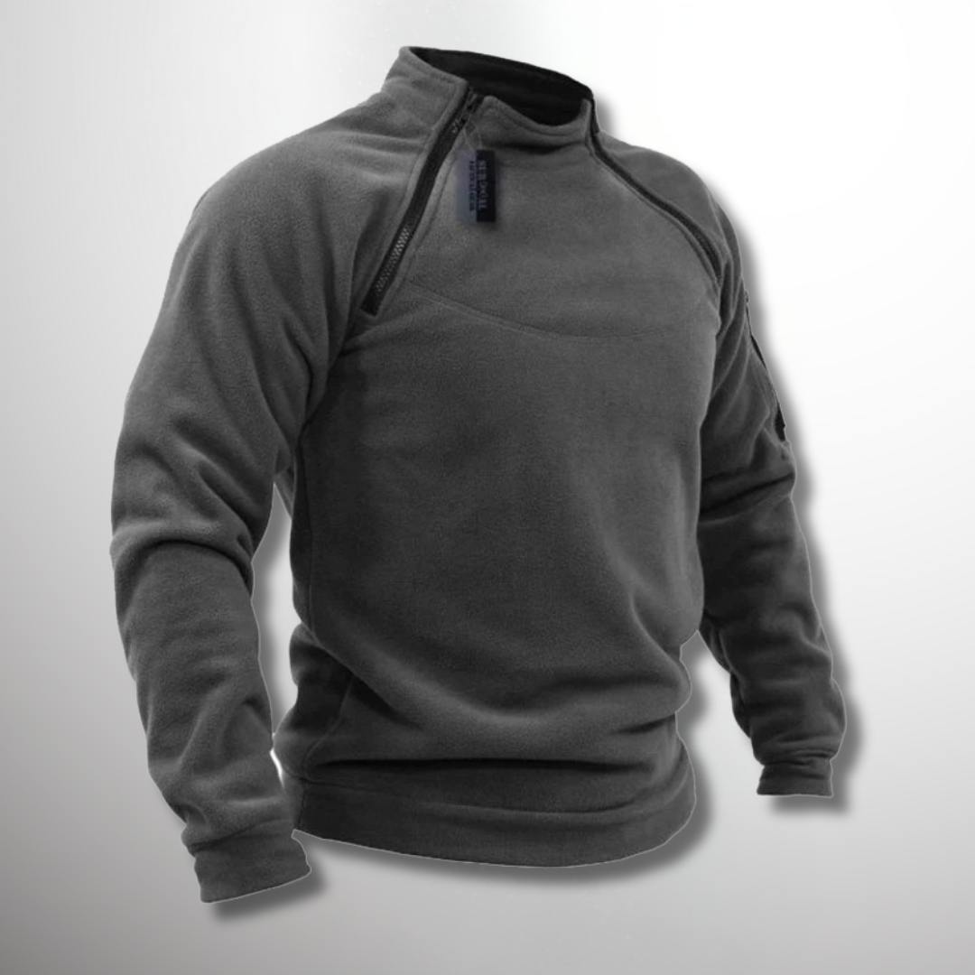 Herrenpullover Viertelzip mit Stehkragen für Frühling – Moderner Stil und Komfort für den Alltag 0