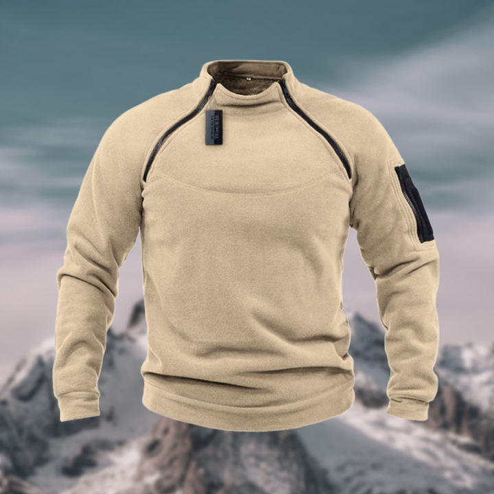 Herrenpullover Viertelzip mit Stehkragen für Frühling – Moderner Stil und Komfort für den Alltag 3